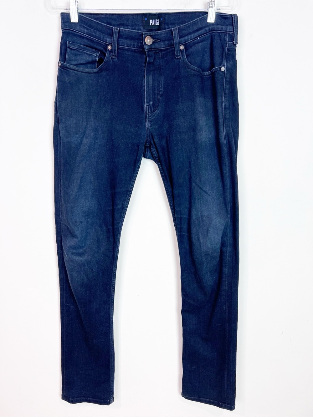PAIGE FEDERAL DARK DENIM JEANS COLOR DAXTON MENS SZ 32